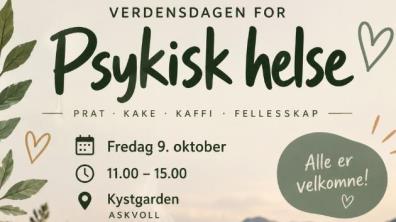 Lenkje til artikkel: Markering av verdensdagen for Psykisk helse
